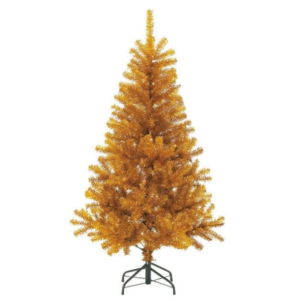 クリスマスツリー 大きい 店舗装飾 ディスプレイ)防炎240cmゴールドノーブルパインワイドツリー ...