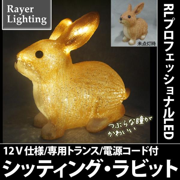 イルミネーション 動物モチーフライト 森 イースター)シッティング・ラビット(RL151)