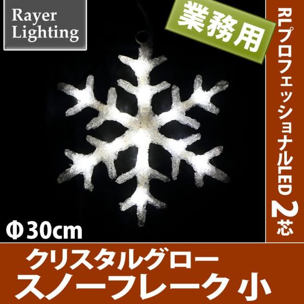 屋外 イルミネーションライト雪の結晶)クリスタルグロー スノーフレーク 小型(RL128)
