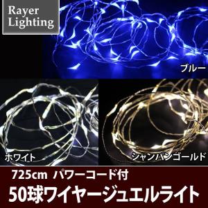 クリスマス イルミネーションライト)ワイヤージュエルライト 専用パワーコード付(RL52)｜zoukasousyoku-d