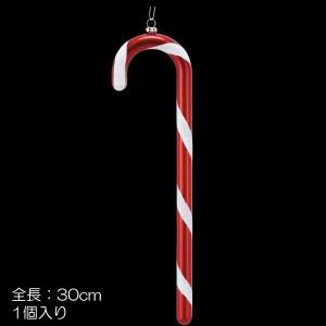 クリスマス 店舗装飾 ディスプレイ)30cmレッドホワイトキャンディステッキ(DF45/46)｜zoukasousyoku-d