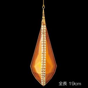 クリスマス 装飾品 オーナメント)19cmアンバーストーンアンティークドロップ(DF45/49)｜zoukasousyoku-d