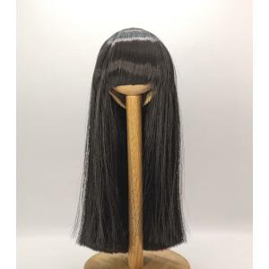 ドール用ウィッグ ライトブラウン ウェーブ【ビンテージ】 ドールウィッグ 8-9インチ セミロング イエローブラウン LW-29803