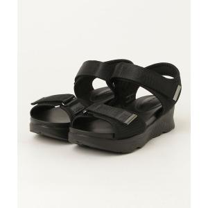 「GLOBAL WORK」 フラットサンダル SMALL ブラック レディース