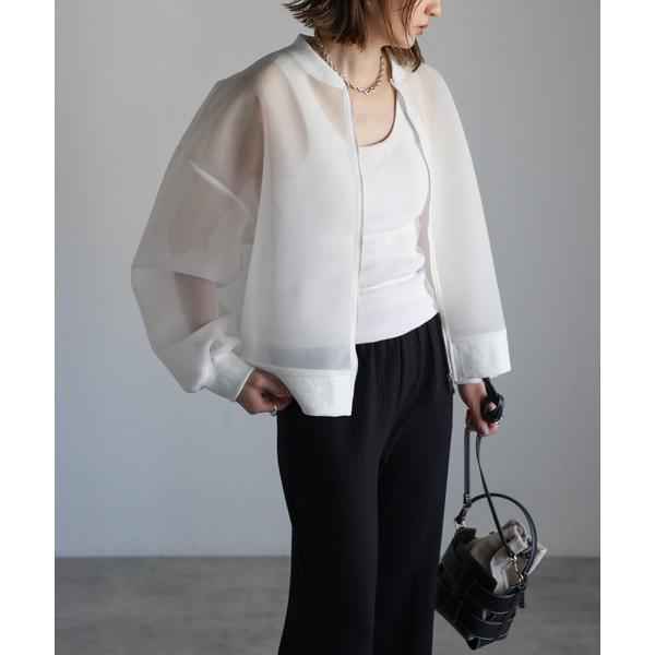 「Bonjour Sagan」 ブルゾン FREE オフホワイト レディース