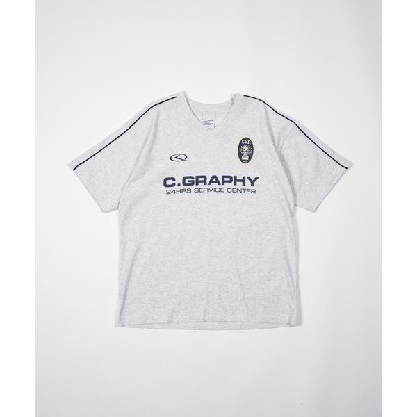 「codegraphy」 半袖Tシャツ MEDIUM グレー メンズ