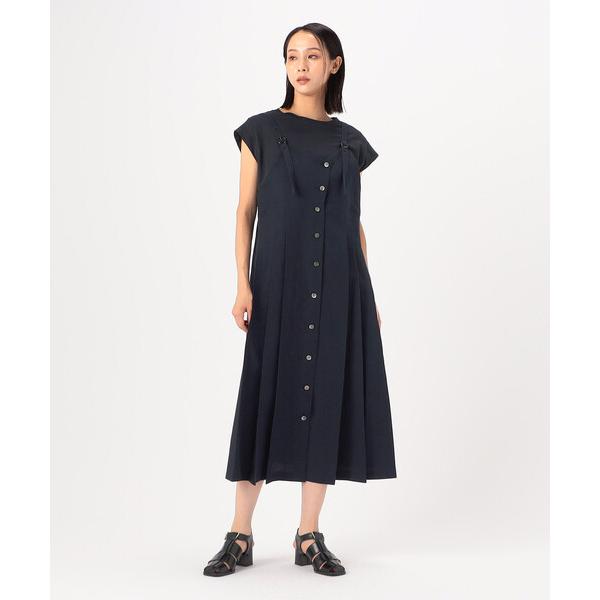 ジャンパースカート 「 +サイズ 」 コットン和紙ギャバ ジャンパースカート