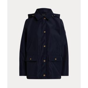 レインコート カッパ フーデッド レインコート レディース