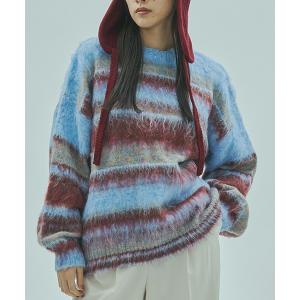 ニット セーター STRIPE KNIT TOP レディース