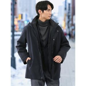 TAKA-Q（タカキュー） ステンカラーコート コート ＊「防風 フード脱着
