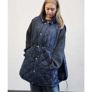 ダウンコート ダウンジャケット TAION / タイオン CITY DOWN CAPE (TAION-CPCI) シティ ダウンケープ レディース レ