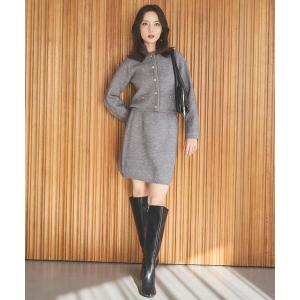 LILY BROWN（リリーブラウン） ワンピース ニットドッキングバルーン