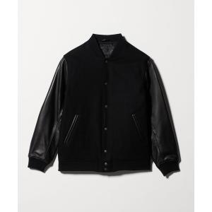 ナイキ ジョーダン レザー&メルトンウール スタジャン ブラック M 人気話題コラボ！Nike Jordan x PSG Varsity Jacket Black (Nike