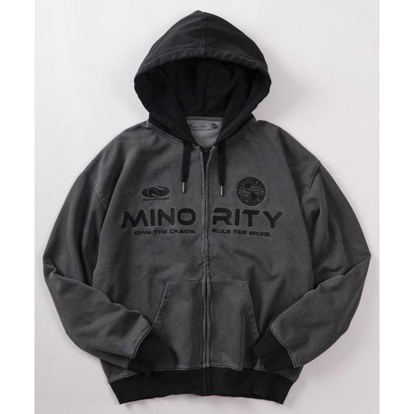 パーカー 「84」ヴィンテージライク ピグメント加工 配色 ジップパーカー/裏毛/ロゴ＆ワンポイント...