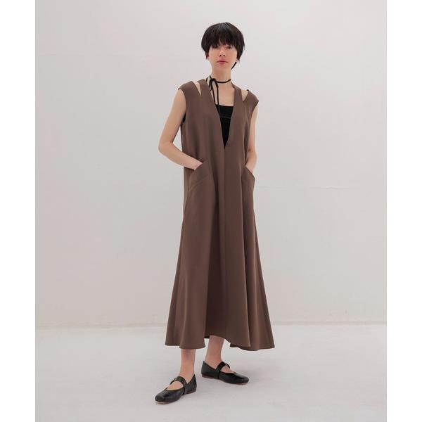 ワンピース shoulder slit dress(ショルダースリットワンピース)