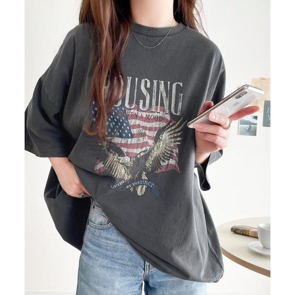 「Java」 半袖Tシャツ X-LARGE グレー レディース