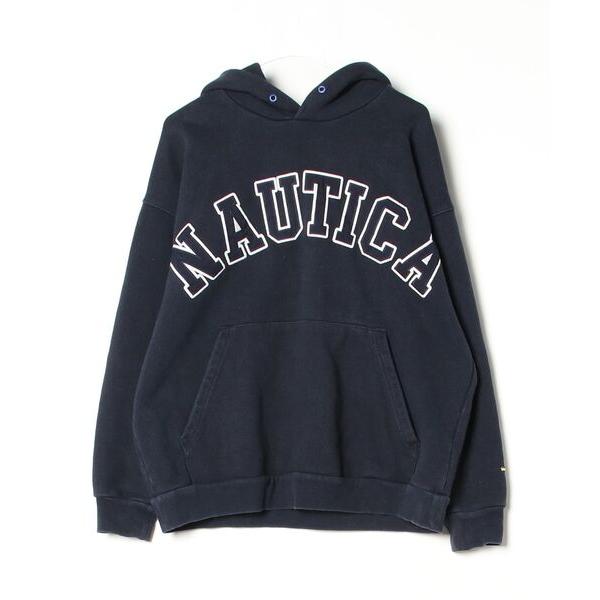 「NAUTICA」 プルオーバーパーカー M ネイビー メンズ
