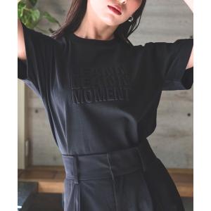 「LEANN MOMENT」 半袖Tシャツ FREE ブラック レディース