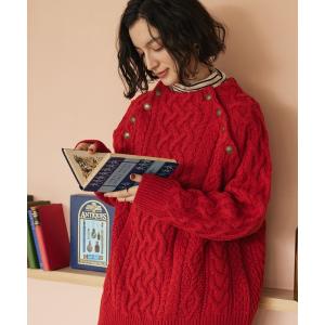 「CRAFT STANDARD BOUTIQUE」 長袖ニット FREE レッド レディース