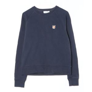 「Maison Kitsune」 スウェットカットソー M ネイビー レディース