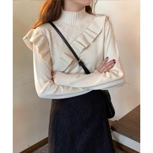 「AMOUR BOX」 長袖ニット FREE アイボリー レディース