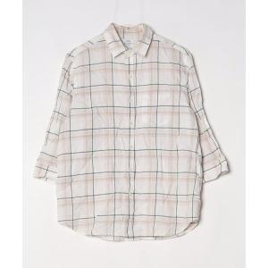 「coen」 7分袖シャツ SMALL ベージュ メンズ