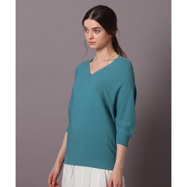 「DRESSTERIOR」 半袖ニット 36 ブルー レディース