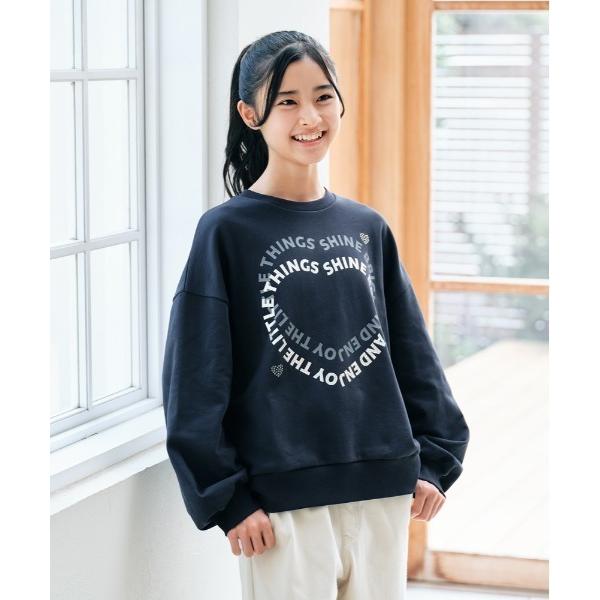 トレーナー 「VIVIAN BLUE」フロントロゴ スウェットプルオーバー (キッズ / カレッジ風...