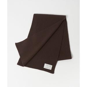 マフラー 「別注」「Johnstons of Elgin」GLR ウールカシミヤ リブ マフラー メンズ レディース