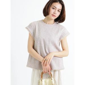 「Te chichi CLASSIC」 ノースリーブブラウス F イエロー レディース