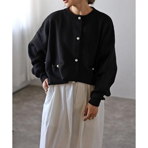 「Bonjour Sagan」 ニットカーディガン FREE ブラック レディース