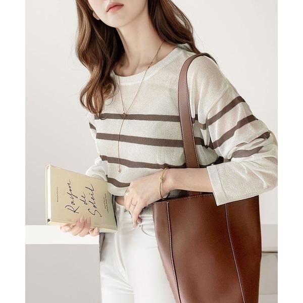 「Java」 長袖ニット LARGE ホワイト レディース