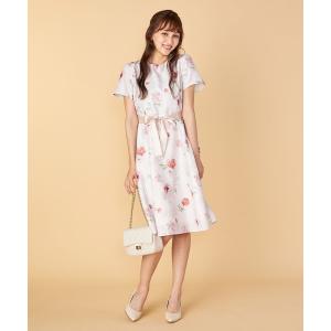 「LAISSE PASSE」 半袖ワンピース SMALL スモークピンク レディース