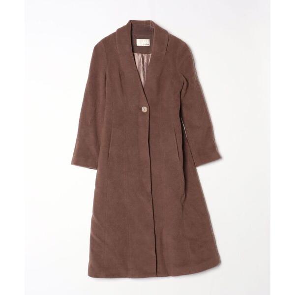 「LILY BROWN」 ノーカラーコート 0 ブラウン レディース