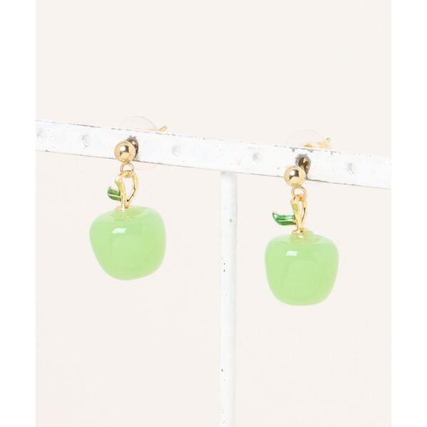 サージカルステンレス ピアス 「charme by pimo 」青りんご サージカルステンレス ピア...