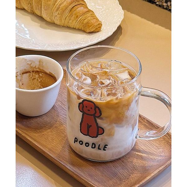 タンブラー Dog ＆ Cat Handle Glass
