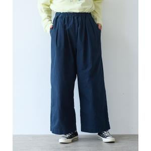 パンツ コットンダンプ ワイドパンツ レディース