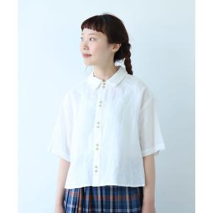 ブラウス シャツ 60sフレンチリネン boy shirt レディース