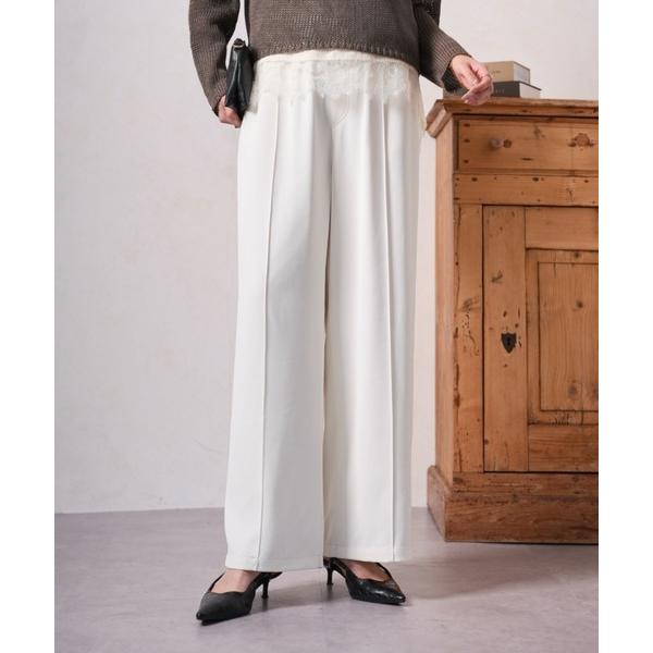 パンツ 「2サイズ展開/WEB限定カラー有」トロミイージーパンツ レディース