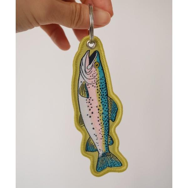 キーホルダー 「 Sowel. / ソエル 」 魚 モチーフ 刺繍 キーリング #