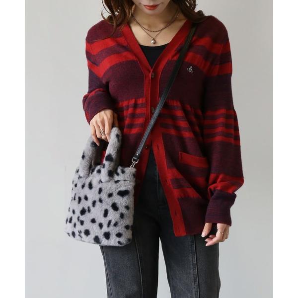 ハンドバッグ フェイクファーバッグ ミニトート  アニマル柄