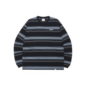 tシャツ 「NOMANUAL /ノーマニュアル」NM ストライプド ロング スリーブT メンズ レディース