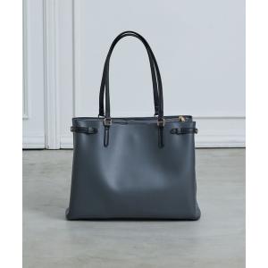 トートバッグ 大容量配色ベルトA4バッグ レディース