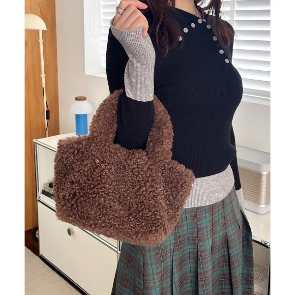ハンドバッグ ボアミニハンドバッグ