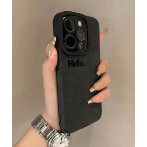 スマホケース マット スエード調 iPhone