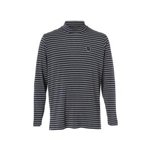 シャツ MEN'S ウォーム先染めボーダー天竺長袖シャツ メンズ
