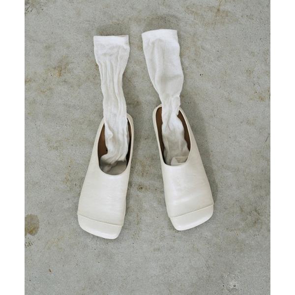サンダル square toe sandal レディース