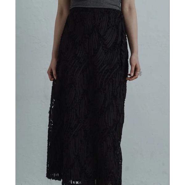スカート line lace straight skirt