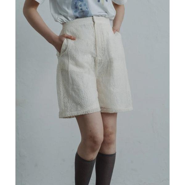 パンツ lace half pants レディース