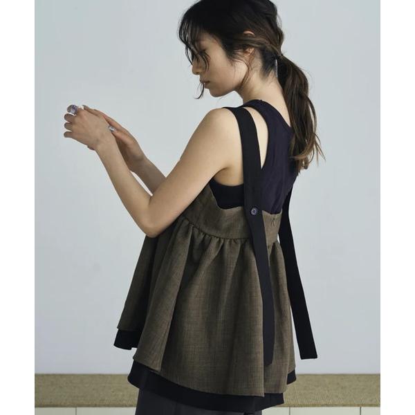 tweed tiered camisole レディース